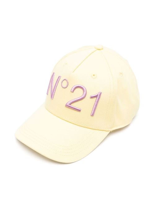 Cappello da baseball giallo N°21 Kids | N2143FN00410N207